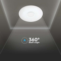 Plafon LED 60W 6000lm CCT ściemnialny z efektem gwiezdne niebo i pilotem - VT-8556-N