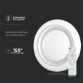 Plafon LED 65W 3500lm CCT ściemnialny z efektem gwiezdne niebo i pilotem - VT-8473