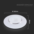 Plafon LED 60W 4200lm CCT ściemnialny z efektem dekoracyjnym i pilotem - VT-8504
