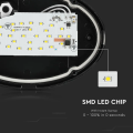 Plafon LED 8W 560lm IP54 - VT-8014-OV-B