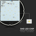 Plafon LED 8W 560lm IP54 - VT-8014-RD-B