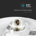 Plafon 1xE27 IP44 z czujnikiem ruchu - VT-8002C