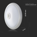 Plafon LED 12W 800lm z czujnikiem ruchu - VT-13-N - Premium