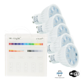 Żarówka RGB+CCT 4W GU10 230V + Panel Mi-Light - 4 strefowy - (zestaw)