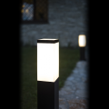 Lampa ogrodowa - INOX KWADRATOWA