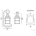 Lampa ogrodowa - CADIZ K 4011 1 Z