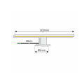 Lampa - oprawa łazienkowa LED uniwersalna AMBER 4,5W 220lm - rysunek techniczny