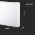 Plafon LED 25W 2500lm IP44 - VT-8066SQ