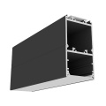 Profil aluminiowy LED VARIO30 - wariant 24 - czarny anodowany z kloszem zatrzaskowym "C9"
