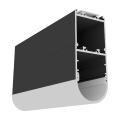 Profil aluminiowy LED VARIO30 - wariant 24 - czarny anodowany z kloszem zatrzaskowym "D9"
