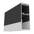 Profil aluminiowy LED VARIO30 - wariant 24 - czarny anodowany z kloszem zatrzaskowym "E9"