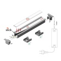 Profil aluminiowy LED SMART-IN10 - RAL - schemat montażowy z opcjonalnymi akcesoriami