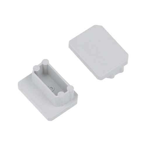 Zaślepka szara do profili aluminiowych LED UNI-TILE12 - kpl. 2 szt.