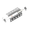 Zaślepka szara do profili aluminiowych LED UNI-TILE12 - kpl. 2 szt.  - schemat montażowy