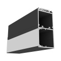 Profil aluminiowy LED VARIO30 - wariant 32 - czarny anodowany z kloszem "C9" zatrzaskowym