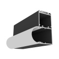 Profil aluminiowy LED VARIO30 - wariant 32 - czarny anodowany z kloszem "D9" zatrzaskowym