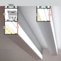 Profil aluminiowy LED VARIO30 - wariant 32 - surowy z kloszem