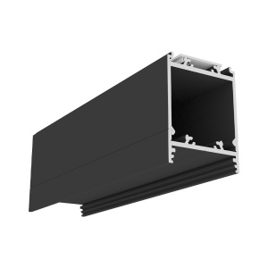 Profil aluminiowy LED VARIO30 - wariant 15 - czarny anodowany z kloszem - 2mb 