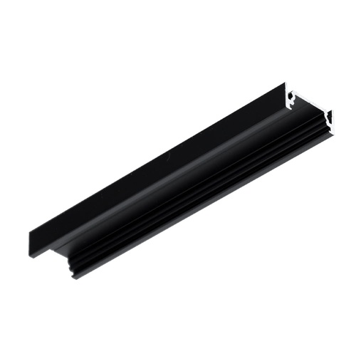 Profil aluminiowy LED SURFACE10.v2 czarny anodowany z kloszem