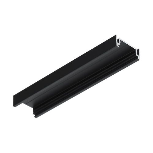 Profil aluminiowy LED SURFACE14.v2 czarny anodowany z kloszem