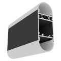 Profil aluminiowy LED VARIO30 - wariant 16 - czarny anodowany z kloszem "D9" zatrzaskowym