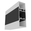 Profil aluminiowy LED VARIO30 - wariant 16 - czarny anodowany z kloszem "E9" zatrzaskowym