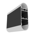 Profil aluminiowy LED VARIO30 - wariant 17 - czarny anodowany z kloszem zatrzaskowym "D9"