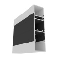 Profil aluminiowy LED VARIO30 - wariant 17 - czarny anodowany z kloszem zatrzaskowym "E9"