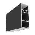 Profil aluminiowy LED VARIO30 - wariant 25 - czarny anodowany z kloszem zatrzaskowym "C9"