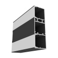 Profil aluminiowy LED VARIO30 - wariant 34 - czarny anodowany z kloszem zatrzaskowym "C9"