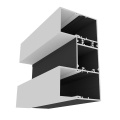 Profil aluminiowy LED VARIO30 - wariant 34 - czarny anodowany z kloszem zatrzaskowym "E9"
