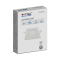 Oprawa sufitowa downlight LED 3W biała - VT-307SQ-N