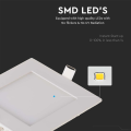 Oprawa sufitowa downlight LED 12W - VT-1207SQ-N