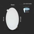 Oprawa sufitowa downlight LED 18W - VT-1807RD-N