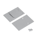 Zaślepka srebrna do profilu aluminiowego LED COMBO30-01A - metalowa - kpl. 2 szt.