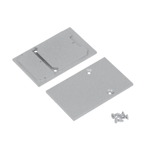 Zaślepka srebrna do profilu aluminiowego LED COMBO30-01A - metalowa - kpl. 2 szt.