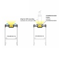 Uzupełniający profil aluminiowy LED COMBO30-03 - anodowany - przekroje kompatybilnych akcesoriów i profili