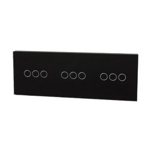 Szklany panel dotykowy potrójny czarny - 9-sekcyjny - TM703703703B - TOUCHME