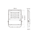 Naświetlacz LED RGB+CCT (RGBWW) 100W 86-265V - Mi-Light - Rysunek techniczny