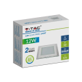 Oprawa sufitowa downlight LED 12W szklana - VT-1202G SQ