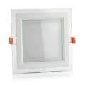 Oprawa sufitowa downlight LED 18W szklana - VT-1881G SQ
