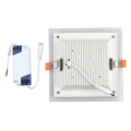 Oprawa sufitowa downlight LED 18W szklana - VT-1881G SQ