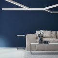 Uzupełniający profil aluminiowy COMBO30-02 i profil aluminiowy LED COMBO30-01 - anodowany - realizacja