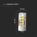Żarówka LED G4 3.2W biała neutralna 4000K 385lm - VT-234-N