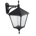 Lampa elewacyjna 1x E27 - RETRO KWADRATOWE K 3012/1/BD - patyna srebro