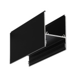 Profil aluminiowy LED COMBO30-01 czarny anodowany z kloszem