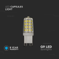 Żarówka LED G9 3W biała zimna 6500K 330lm - VT-204-N