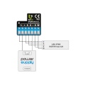Sterownik LED Bluetooth - RGB+W - Android / iOS - LightBox - 4x3A 12-24V  - Schemat instalacji