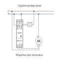 Sterownik do rolet elektrycznych na szynę DIN - 230VAC 2x5A - ShutterboxDIN - Schemat instalacji