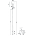 Lampa parkowa z słupem 1x E27 - METIS MTS-ME27